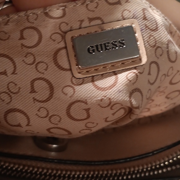 Guess Signature Beige Women Bag With Chain Handles - Picture 15 of 15